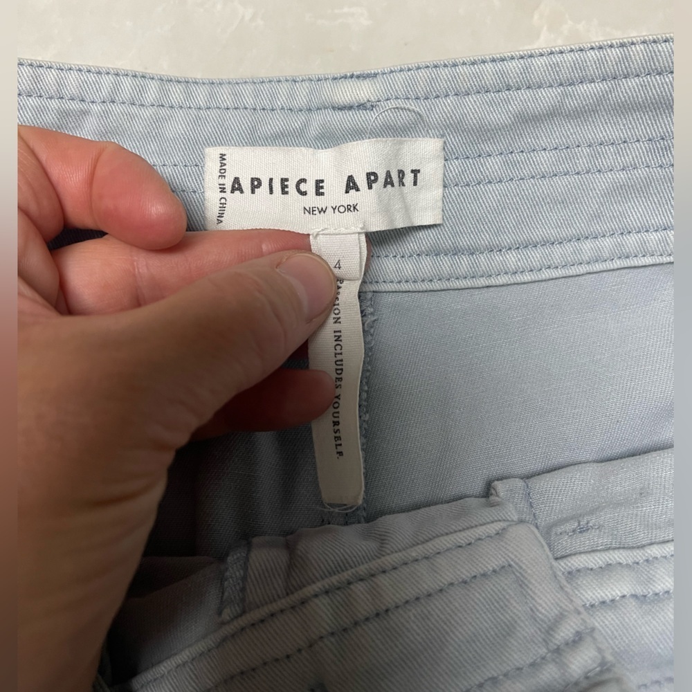 EUC Apiece Apart Mari Barrel Pants in Sky Blue - Picture 9 of 11